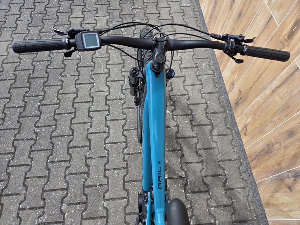 Używany rower elektryczny MTB Trek Rail 9 (2019) niebieski