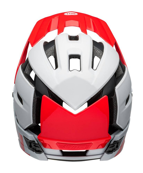 Kask full face BELL SUPER AIR R MIPS SPHERICAL (biało-czerwony)