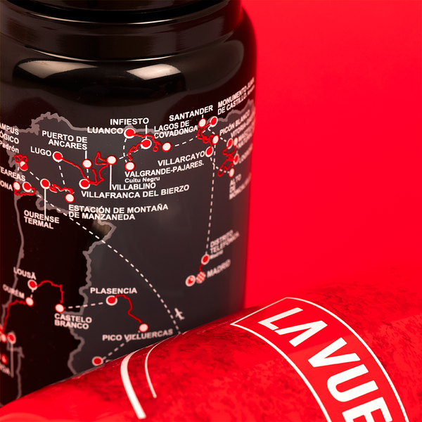 Bidon Elite Fly La Vuelta 2025 Black Map