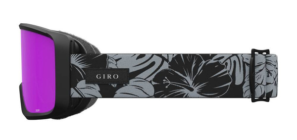 Gogle zimowe GIRO SAGEN BLACK & GREY BOTANICAL LX (soczewka AMBER PINK i soczewka YELLOW)