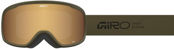 Gogle zimowe GIRO CRUZ OLIVE GREEN STACKED (soczewka lustrzana kolorowa AMBER GOLD) (2026)