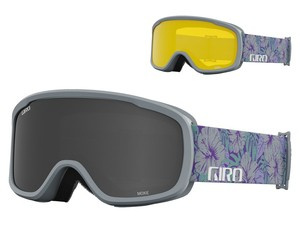 Gogle damskie zimowe GIRO MOXIE GREY BOTANICAL (soczewki ULTRA BLACK i soczewki YELLOW)