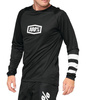 Koszulka 100% R-CORE z długim rękawem (czarno-biała)
