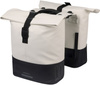 Sakwa na bagażnik podwójna Basil Cove MIK (biało-czarna 28-32 litry)