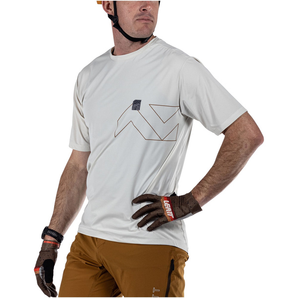 Koszulka Leatt MTB Trail 1.0 X-Flow (kremowa)