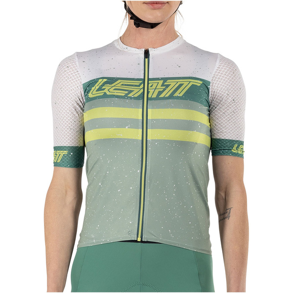 Koszulka damska Leatt MTB Endurance 6.0 (biało-zielona)