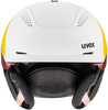 Kask narciarski damski Uvex Ultra Pro WE (biało-żółto-bordowy)