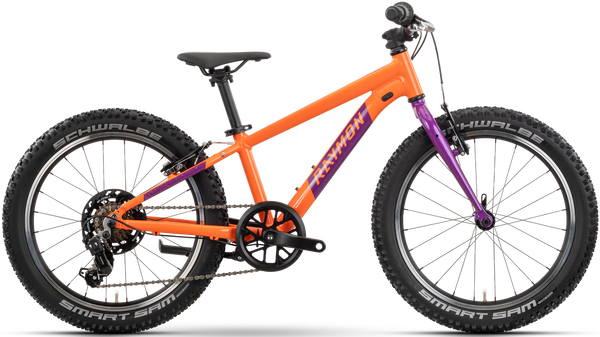 Rower dziecięcy Raymon Yanga 20 (pomarańczowo-fioletowy)