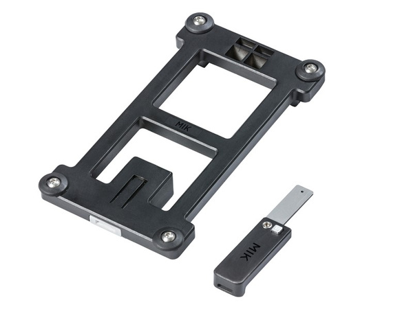 Kosz tylny na bagażnik BASIL BUDDY DOG BICYCLE BASKET REAR MIK, MIK system (ready to go), Adapter Plate 2.0 (blokada), plastik, poduszka, faded denim (NEW)