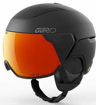Kask zimowy GIRO ORBIT SPHERICAL MIPS (matte black/VIVID ember) (2026)
