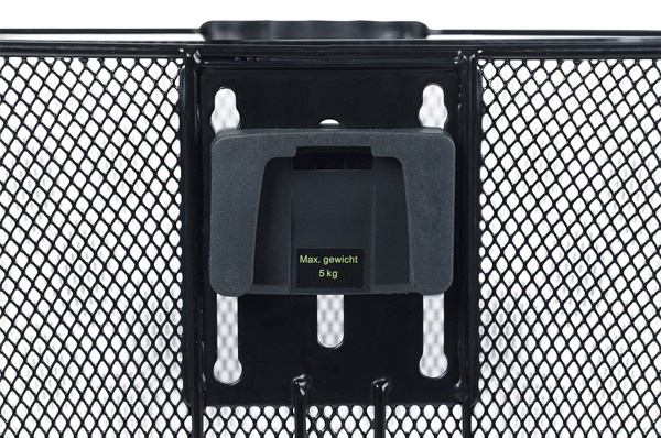 Kosz na kierownicę BASIL BILBAO BE, BasEasy System (ze wspornikiem 70182), mocowanie przenośne, stalowy czarny (NEW)