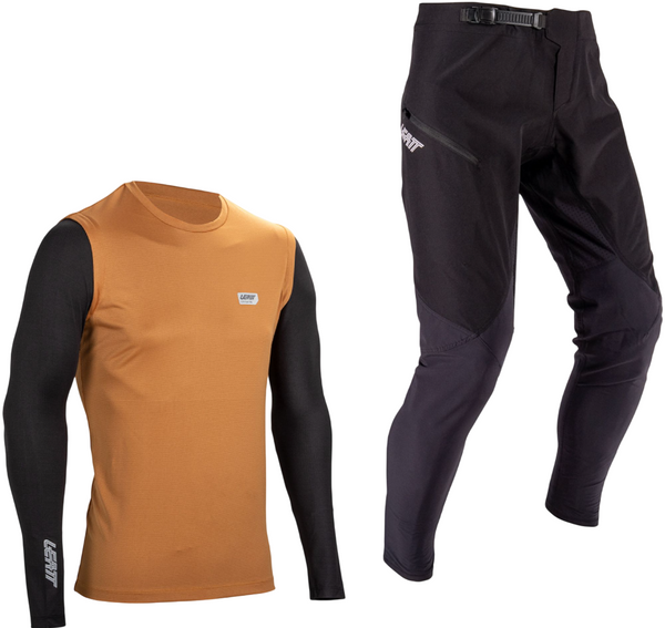 Komplet rowerowy dziecięcy Leatt Ride Kit MTB 1.0 Junior (brązowy)