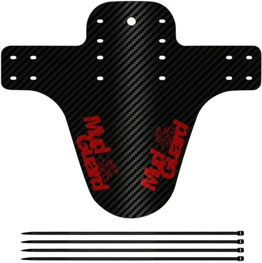 Błotnik przedni Mud Guard Carbon (czarno-bordowy)
