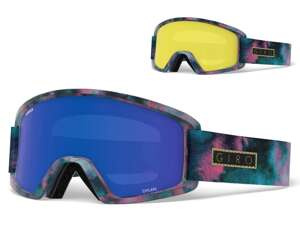 Gogle damskie zimowe GIRO DYLAN BLEACHED OUT (soczewka lustrzana kolorowa GREY COBALT i soczewka kolorowa YELLOW)