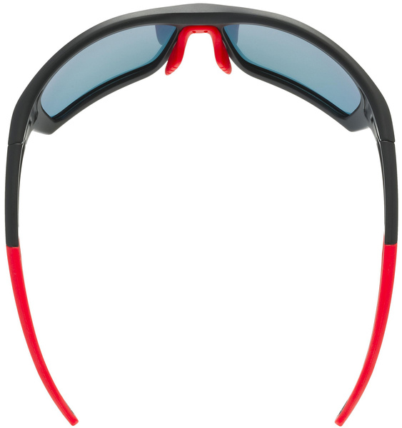 Okulary Uvex Sportstyle 232 P (czarno/czerwony mat | czerwone soczewki Polavision® mirror S3)