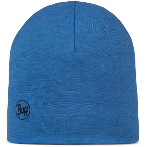 Czapka dziecięca BUFF MERINO LIGHTWEIGHT BEANIE MULTISTRIPES ROYAL-GRAPHITE