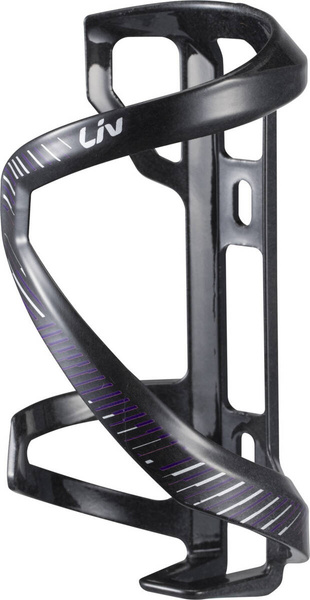 Koszyk bidonu lewy Giant Liv Airway Comp Sidepull (czarno-fioletowy)