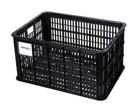 Kosz przedni/tylny na bagażnik BASIL BICYCLE CRATE L, 40L, recycled synthetic, black (NEW)