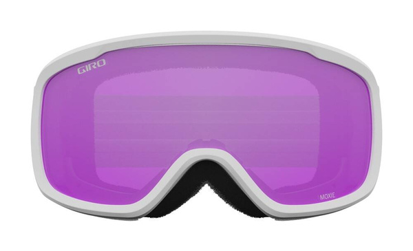 Gogle damskie zimowe GIRO MOXIE WHITE CORE LIGHT (soczewka AMBER PINK i soczewka YELLOW)