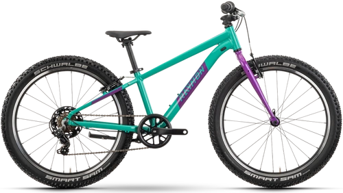 Rower dziecięcy Raymon Yanga 24 (zielono-fioletowy)