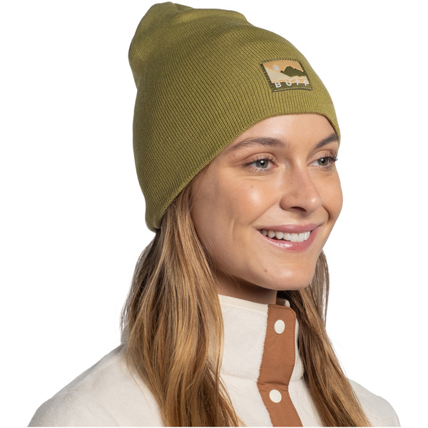 Czapka BUFF KNITTED BEANIE LILON LONG MOSS