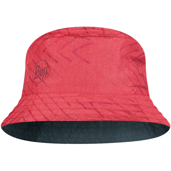 Kapelusz BUFF TRAVEL BUCKET HAT COLLAGE RED-BLACK M/L -RED-M/L-Standard