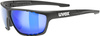 Okulary Uvex Sportstyle 706 (czarne; niebieskie soczewki mirror S3)