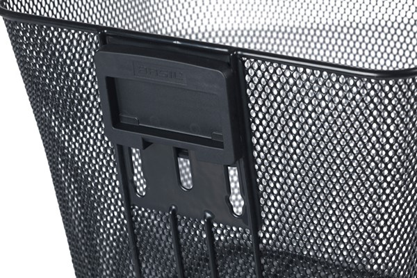 Kosz na kierownicę BASIL BILBAO KF+AHEAD-STEMHOLDER KF, KF System (ze wspornikiem), mocowanie przenośne, stalowy czarny (NEW)