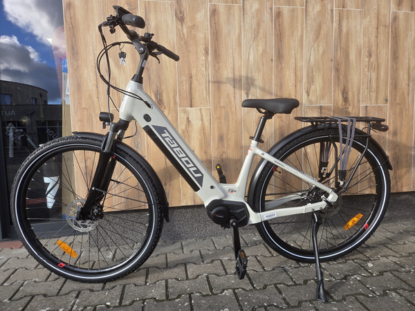 Rower trekkingowy elektryczny Tabou Mono Up 1.0 (szaro-czerwony 2026)