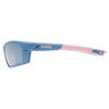 Okulary Uvex Sportstyle 225 niebiesko-różowy mat (srebrna szyba mirror S3)
