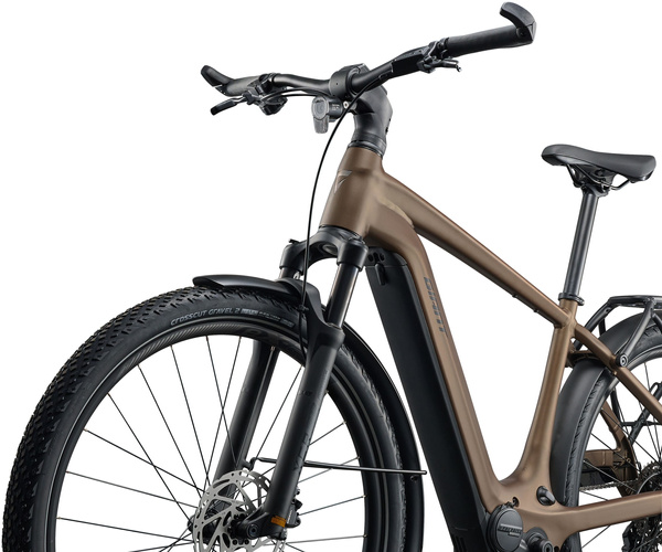 Rower trekkingowy elektryczny Giant Explore E+ 3 (2026) Pyrite Brown