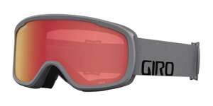 Gogle zimowe GIRO CRUZ GREY WORDMARK (soczewka lustrzana kolorowa AMBER SCARLET)