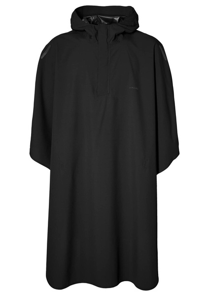 Ponczo przeciwdeszczowe unisex BASIL HOGA BICYCLE RAIN PONCHO UNISEX 100% waterproof jet black one size (WYPRZEDAŻ -50%)