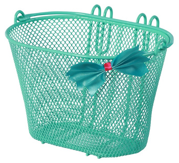 Kosz na kierownicę BASIL JASMIN BASKET JUNIOR BUTTERFLY BASKET 12"-20" stalowy zielony (NEW)