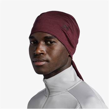 Bandana BUFF MERINO LIGHTWEIGHT SOLID GARNET