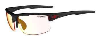 Okulary TIFOSI RIVET CLARION FOTOTEC (czarny mat; soczewka czerwona fotochrom 64%-14% transmisji światła)