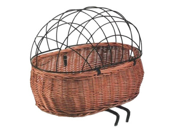 Kosz na kierownicę BASIL PLUTO FRONT BASKET dla zwierząt, poduszka, wiklinowy natural (bez osłony, bez mocowania) (NEW)