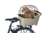 Kosz tylny na bagażnik BASIL BUDDY DOG BICYCLE BASKET REAR MIK, MIK system (ready to go), Adapter Plate 2.0 (blokada), plastik, poduszka, biscotti brown (NEW)
