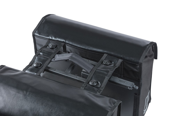 Sakwa na bagażnik podwójna Basil Urban Load + adapter MIK (48-53 litry)