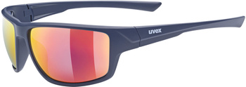 Okulary Uvex Sportstyle 230 (niebieski mat | czerwone soczewki mirror S3)