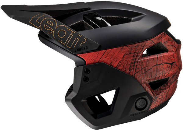 Kask full face Leatt MTB Enduro 3.0 V25 (wypinana szczęka 3w1) Rust