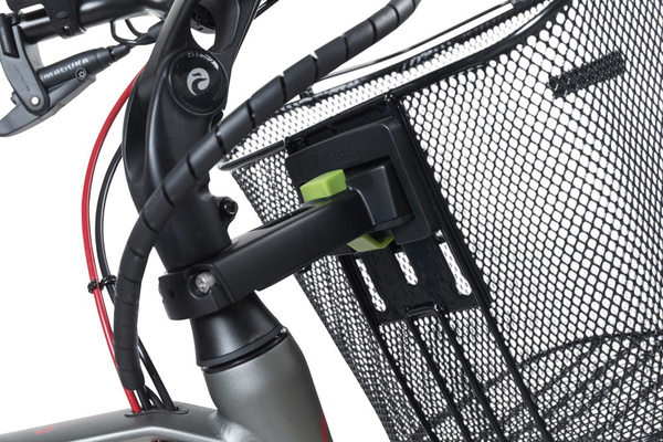 Kosz na kierownicę BASIL BREMEN KF + Basil Ahead-Stemholder KF stalowy czarny (WYPRZEDAŻ -50%)