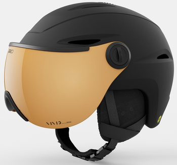 Kask zimowy damski GIRO ESSENCE MIPS (matte black/VIVID copper) (2026)