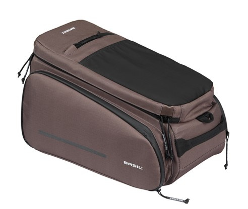 Torba na bagażnik Basil Move MIK + adapter (brązowa 10-26 litrów)