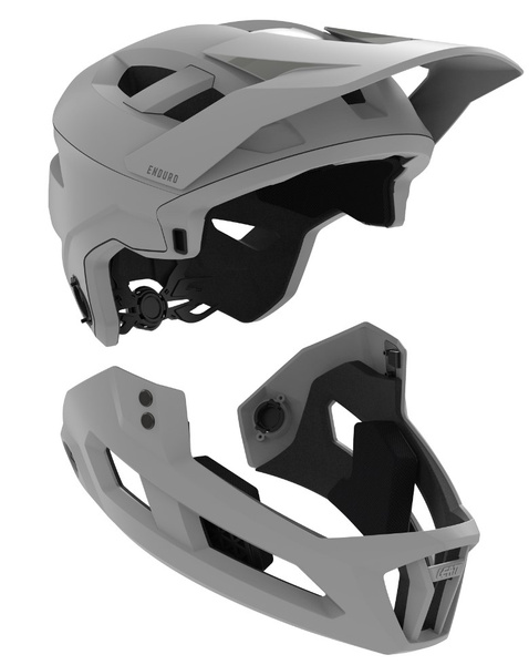 Kask full face dziecięcy Leatt MTB Enduro 2.0 Junior V23 (wypinana szczęka) Black