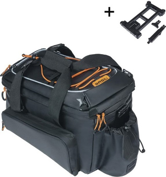Torba na bagażnik Basil Miles XL Pro MIK + adapter (czarno-pomarańczowy 9-36 litrów)
