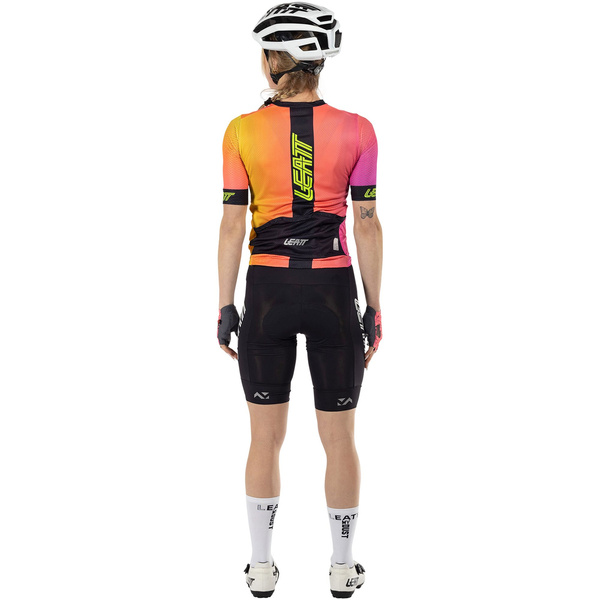 Koszulka damska Leatt MTB Endurance 6.0 (różowo-żółta)