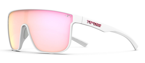 Okulary TIFOSI SANCTUM XL matte white (1 szkło Pink Mirror xx% transmisji światła)