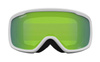 Gogle zimowe GIRO CRUZ WHITE WORDMARK (soczewka lustrzana kolorowa LODEN GREEN)