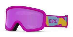 Gogle zimowe juniorskie GIRO CHICO 2.0 PINK GEO CAMO (soczewka lustrzana kolorowa AMBER PINK)